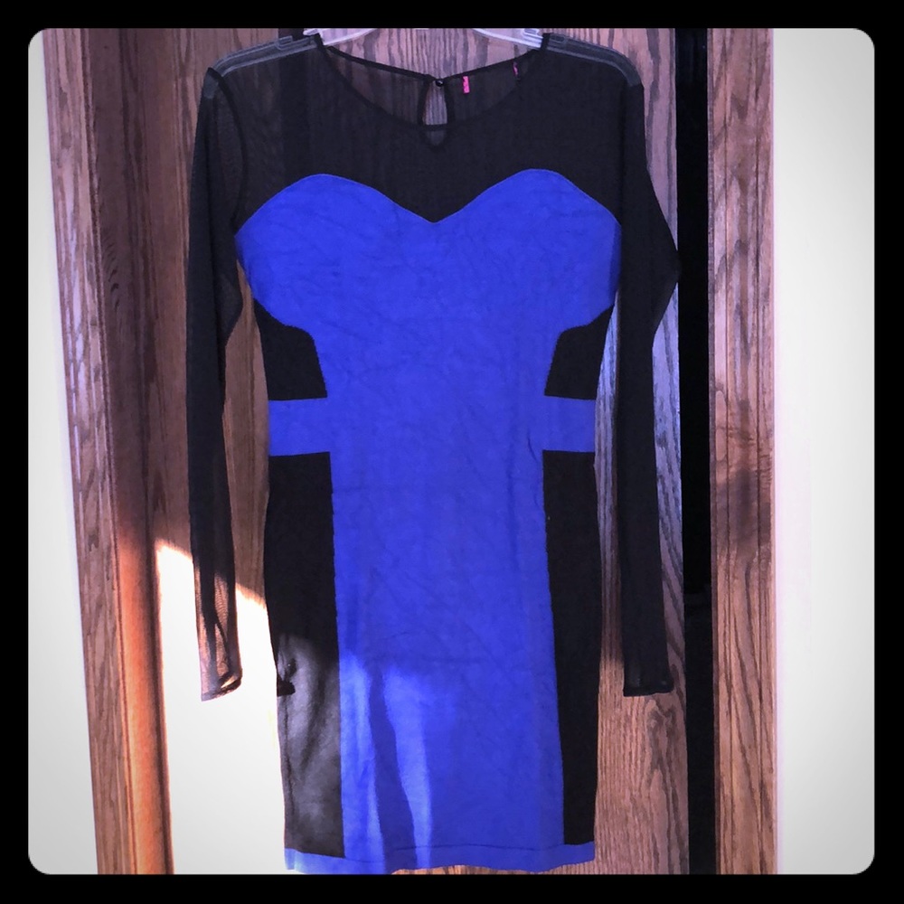 *LAST CALL* Black and Royal Blue Dress